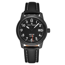 Load image into Gallery viewer, Revue Thommen Men's 16052.2577 'Air speed' Black Dial Leather Strap Swiss Automatic Watch