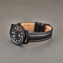 Load image into Gallery viewer, Revue Thommen Men's 16052.2577 'Air speed' Black Dial Leather Strap Swiss Automatic Watch
