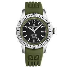 Load image into Gallery viewer, Revue Thommen Men's 'Air speed' Black Dial Green Rubber Strap Automatic Watch 16070.4634
