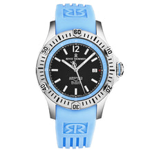 Load image into Gallery viewer, Revue Thommen Men's 'Air speed' Black Dial Blue Rubber Strap Automatic Watch 16070.4635