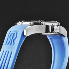 Load image into Gallery viewer, Revue Thommen Men's 'Air speed' Black Dial Blue Rubber Strap Automatic Watch 16070.4635