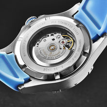 Load image into Gallery viewer, Revue Thommen Men's 'Air speed' Black Dial Blue Rubber Strap Automatic Watch 16070.4635