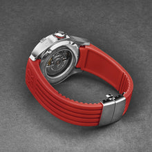 Load image into Gallery viewer, Revue Thommen Men's 'Air speed' Black Dial Red Rubber Strap Automatic Watch 16070.4636