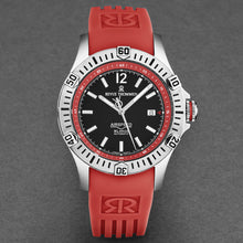 Load image into Gallery viewer, Revue Thommen Men's 'Air speed' Black Dial Red Rubber Strap Automatic Watch 16070.4636