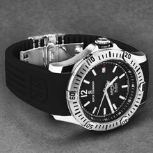 Load image into Gallery viewer, Revue Thommen Men's 'Air speed' Black Dial Black Rubber Strap Automatic Watch 16070.4637
