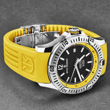 Load image into Gallery viewer, Revue Thommen Men's 'Air speed' Black Dial Yellow Rubber Strap Automatic Watch 16070.4638