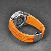 Load image into Gallery viewer, Revue Thommen Men's 'Air speed' Black Dial Orange Rubber Strap Automatic Watch 16070.4639