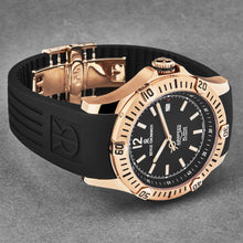 Load image into Gallery viewer, Revue Thommen Men's 'Air speed' Black Dial Black Rubber Strap Automatic Watch 16070.4667