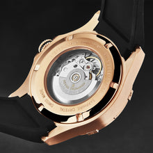 Load image into Gallery viewer, Revue Thommen Men's 'Air speed' Black Dial Black Rubber Strap Automatic Watch 16070.4667