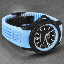 Load image into Gallery viewer, Revue Thommen Men's 'Air speed' Black Dial Blue Rubber Strap Automatic Watch 16070.4675