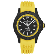 Load image into Gallery viewer, Revue Thommen Men's 'Air speed' Black Dial Yellow Rubber Strap Automatic Watch 16070.4678
