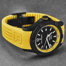 Load image into Gallery viewer, Revue Thommen Men's 'Air speed' Black Dial Yellow Rubber Strap Automatic Watch 16070.4678