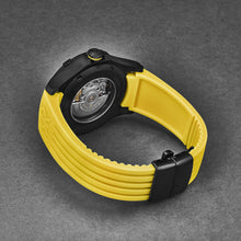 Load image into Gallery viewer, Revue Thommen Men's 'Air speed' Black Dial Yellow Rubber Strap Automatic Watch 16070.4678