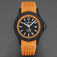Load image into Gallery viewer, Revue Thommen Men's 'Air speed' Black Dial Orange Rubber Strap Automatic Watch 16070.4679