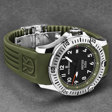 Load image into Gallery viewer, Revue Thommen Men's 'Air speed' Black Dial Green Rubber Strap Automatic Watch 16070.4734