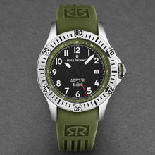 Load image into Gallery viewer, Revue Thommen Men's 'Air speed' Black Dial Green Rubber Strap Automatic Watch 16070.4734