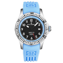 Load image into Gallery viewer, Revue Thommen Men's 'Air speed' Black Dial Blue Rubber Strap Automatic Watch 16070.4735