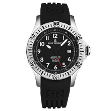 Load image into Gallery viewer, Revue Thommen Men's 'Air speed' Black Dial Black Rubber Strap Automatic Watch 16070.4737