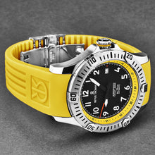 Load image into Gallery viewer, Revue Thommen Men's 'Air speed' Black Dial Yellow Rubber Strap Automatic Watch 16070.4738
