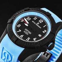 Load image into Gallery viewer, Revue Thommen Men's 'Air speed' Black Dial Blue Rubber Strap Automatic Watch 16070.4775