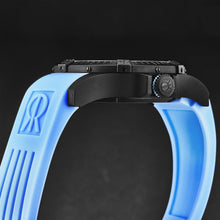 Load image into Gallery viewer, Revue Thommen Men's 'Air speed' Black Dial Blue Rubber Strap Automatic Watch 16070.4775