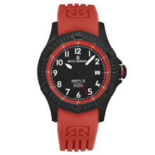 Load image into Gallery viewer, Revue Thommen Men's 'Air speed' Black Dial Red Rubber Strap Automatic Watch 16070.4776