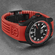 Load image into Gallery viewer, Revue Thommen Men's 'Air speed' Black Dial Red Rubber Strap Automatic Watch 16070.4776