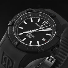 Load image into Gallery viewer, Revue Thommen Men's 'Air speed' Black Dial Black Rubber Strap Automatic Watch 16070.4777