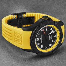 Load image into Gallery viewer, Revue Thommen Men's 'Air speed' Black Dial Yellow Rubber Strap Automatic Watch 16070.4778