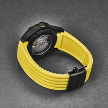 Load image into Gallery viewer, Revue Thommen Men's 'Air speed' Black Dial Yellow Rubber Strap Automatic Watch 16070.4778
