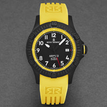 Load image into Gallery viewer, Revue Thommen Men's 'Air speed' Black Dial Yellow Rubber Strap Automatic Watch 16070.4778