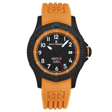 Load image into Gallery viewer, Revue Thommen Men's 'Air speed' Black Dial Orange Rubber Strap Automatic Watch 16070.4779
