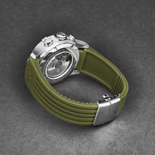 Load image into Gallery viewer, Revue Thommen Men's 'Air speed' Black Dial Green Rubber Strap Automatic Watch 16071.6634