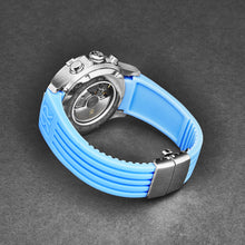 Load image into Gallery viewer, Revue Thommen Men's 'Air speed' Black Dial Blue Rubber Strap Automatic Watch 16071.6635