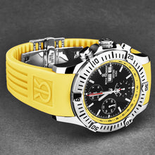 Load image into Gallery viewer, Revue Thommen Men's 'Air speed' Black Dial Yellow Rubber Strap Automatic Watch 16071.6638