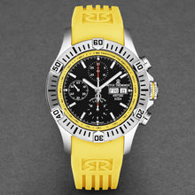 Load image into Gallery viewer, Revue Thommen Men's 'Air speed' Black Dial Yellow Rubber Strap Automatic Watch 16071.6638