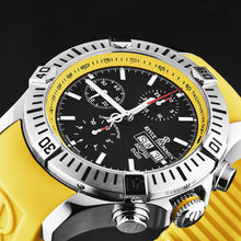 Load image into Gallery viewer, Revue Thommen Men's 'Air speed' Black Dial Yellow Rubber Strap Automatic Watch 16071.6638