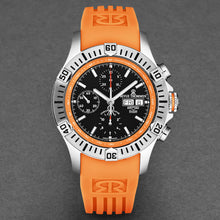 Load image into Gallery viewer, Revue Thommen Men's 'Air speed' Black Dial Orange Rubber Strap Automatic Watch 16071.6639