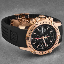 Load image into Gallery viewer, Revue Thommen Men's 'Air speed' Black Dial Black Rubber Strap Automatic Watch 16071.6667