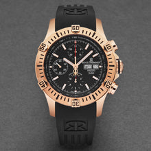 Load image into Gallery viewer, Revue Thommen Men's 'Air speed' Black Dial Black Rubber Strap Automatic Watch 16071.6667