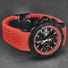 Load image into Gallery viewer, Revue Thommen Men's 'Air speed' Black Dial Red Rubber Strap Automatic Watch 16071.6676