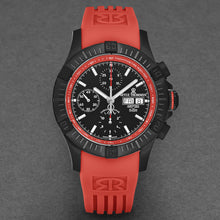Load image into Gallery viewer, Revue Thommen Men's 'Air speed' Black Dial Red Rubber Strap Automatic Watch 16071.6676
