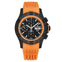 Load image into Gallery viewer, Revue Thommen Men's 'Air speed' Black Dial Orange Rubber Strap Automatic Watch 16071.6679