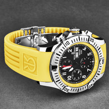 Load image into Gallery viewer, Revue Thommen Men's 'Air speed' Black Dial Yellow Rubber Strap Automatic Watch 16071.6738