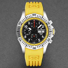 Load image into Gallery viewer, Revue Thommen Men's 'Air speed' Black Dial Yellow Rubber Strap Automatic Watch 16071.6738