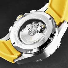 Load image into Gallery viewer, Revue Thommen Men's 'Air speed' Black Dial Yellow Rubber Strap Automatic Watch 16071.6738