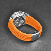 Load image into Gallery viewer, Revue Thommen Men's 'Air speed' Black Dial Orange Rubber Strap Automatic Watch 16071.6739