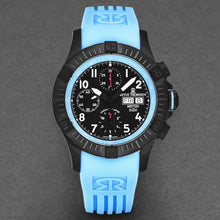 Load image into Gallery viewer, Revue Thommen Men's 'Air speed' Black Dial Blue Rubber Strap Automatic Watch 16071.6775