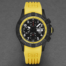 Load image into Gallery viewer, Revue Thommen Men's 'Air speed' Black Dial Yellow Rubber Strap Automatic Watch 16071.6778