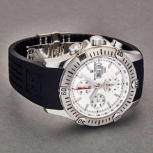 Load image into Gallery viewer, Revue Thommen Men's 16071.6828 'Airspeed' Silver Dial Day-Date Rubber Strap Chronograph Automatic Watch